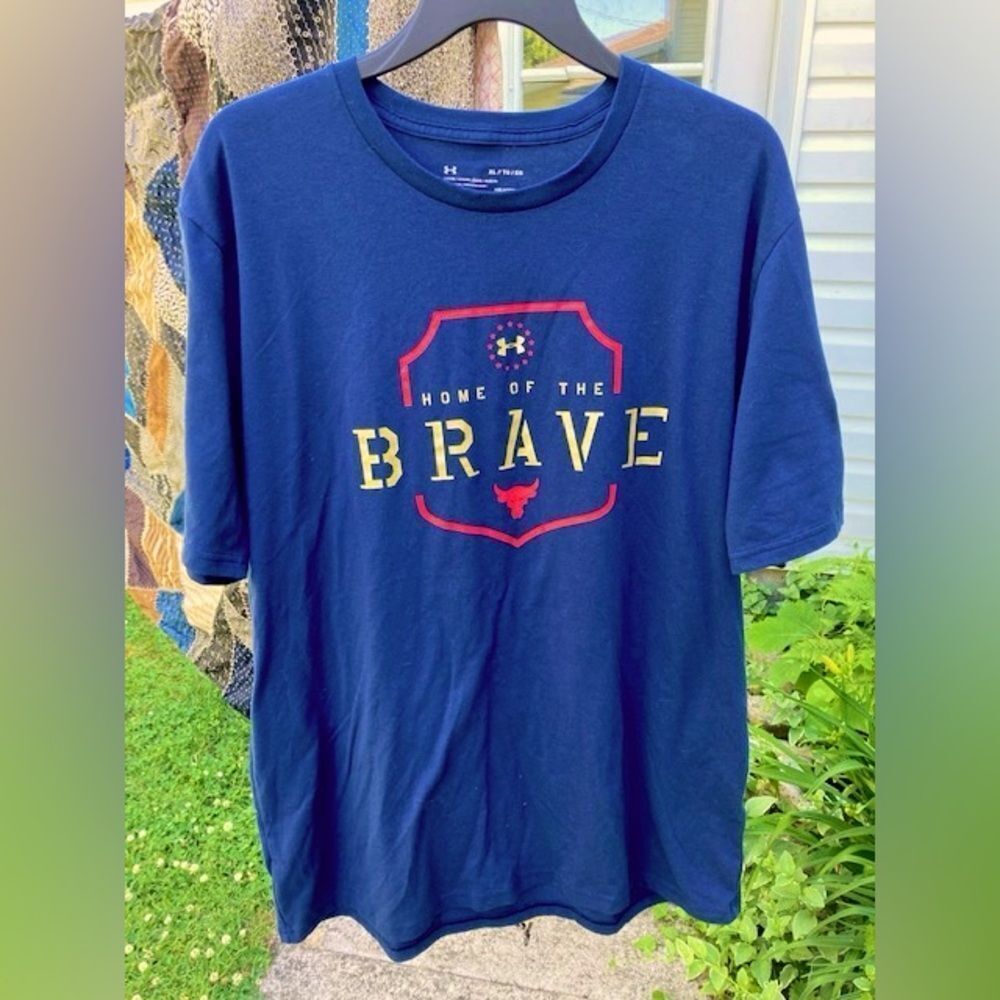 Under Armour x Project Rock Men’s Home of The Brave Graphic T-shirt Size XL